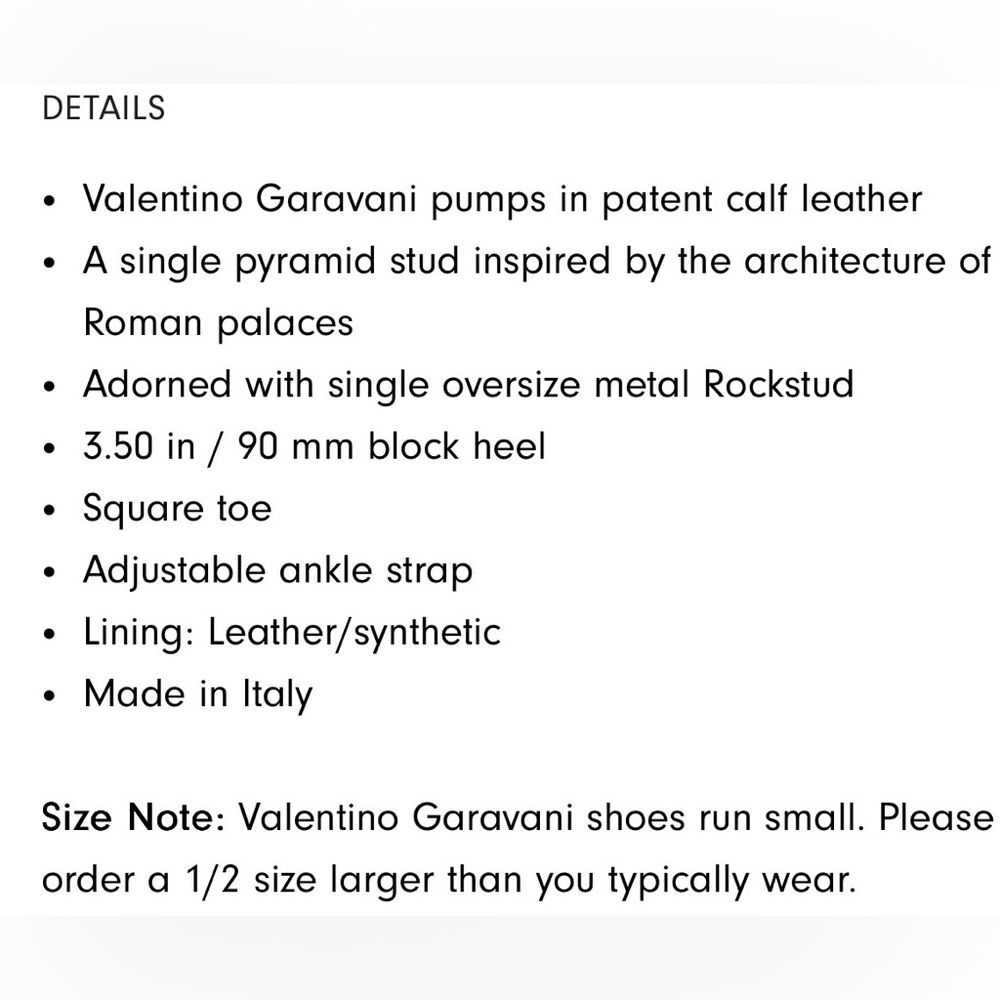 *NWT* Valentino Garavani One Stud 90mm Patent Leather Pumps - Picture 6 of 6